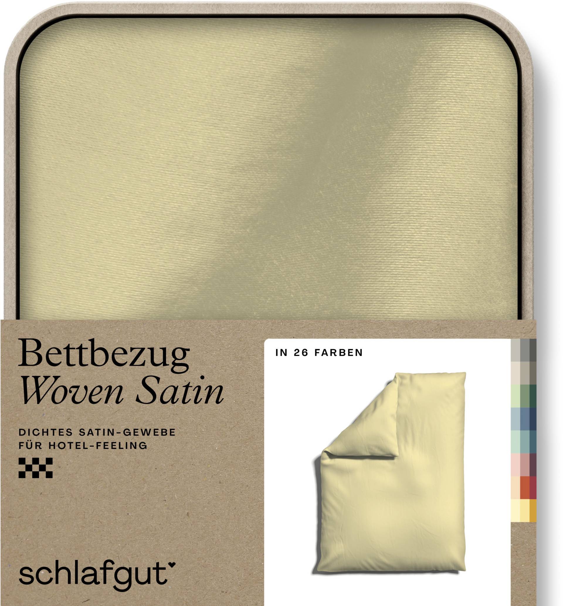 Schlafgut Bettbezug »Woven Satin«, (1 St.), besonders dicht gewebt, Mix & Match: passender Kissenbezug erhältlich von Schlafgut