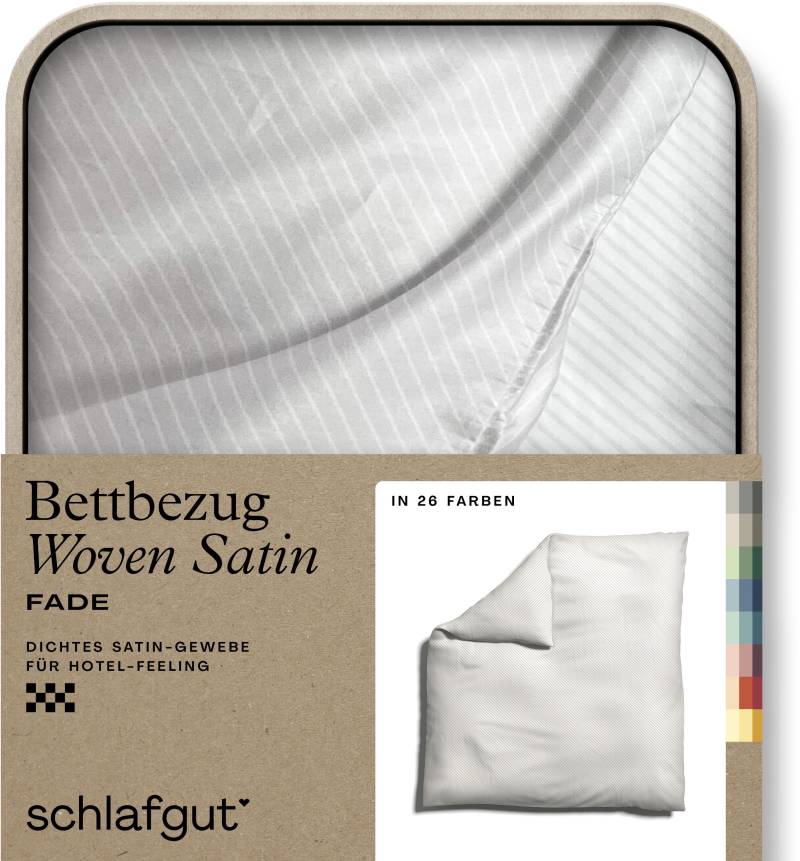 Schlafgut Bettbezug »Woven Satin Fade mit feinen Streifen«, (1 St.), mit Farbverlauf, Mix & Match: passender Kissenbezug erhältlich von Schlafgut