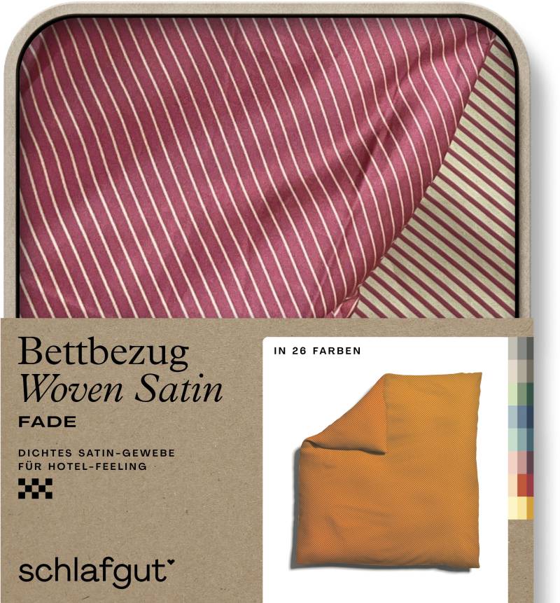 Schlafgut Bettbezug »Woven Satin Fade mit feinen Streifen«, (1 St.), mit Farbverlauf, Mix & Match: passender Kissenbezug erhältlich von Schlafgut