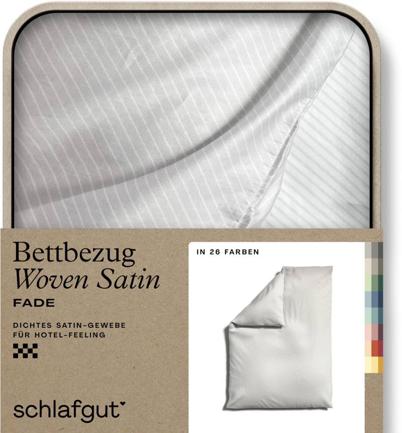 Schlafgut Bettbezug »Woven Satin Fade mit feinen Streifen«, (1 St.), mit Farbverlauf, Mix & Match: passender Kissenbezug erhältlich von Schlafgut