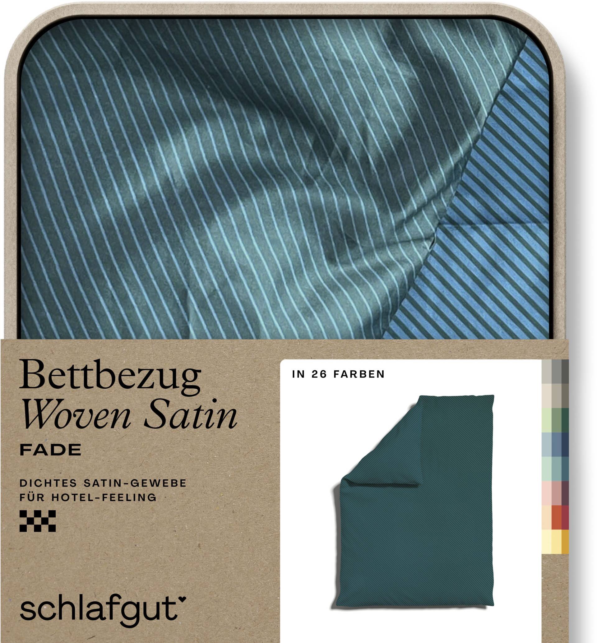 Schlafgut Bettbezug »Woven Satin Fade mit feinen Streifen«, (1 St.), mit Farbverlauf, Mix & Match: passender Kissenbezug erhältlich von Schlafgut