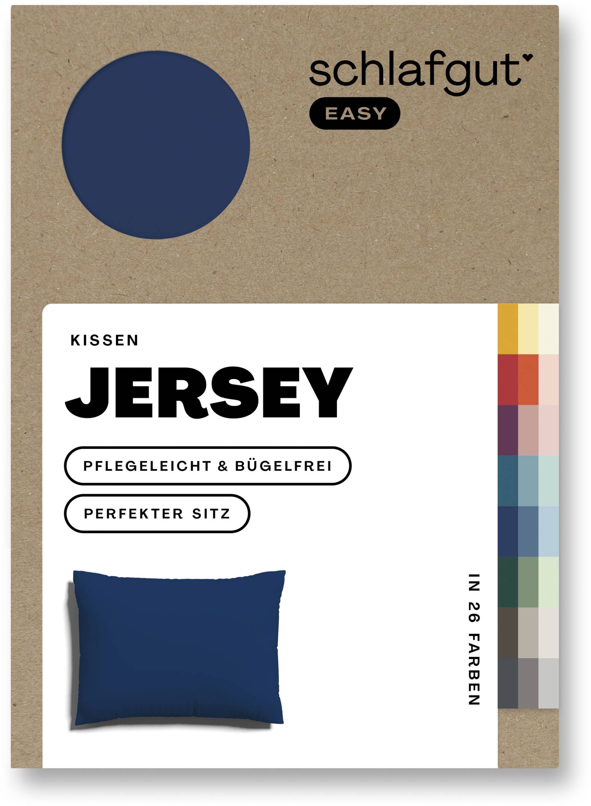 Schlafgut Kissenbezug »EASY Jersey«, (1 St.), Kissenhülle mit Reissverschluss, weich und saugfähig, Kissenbezug von Schlafgut