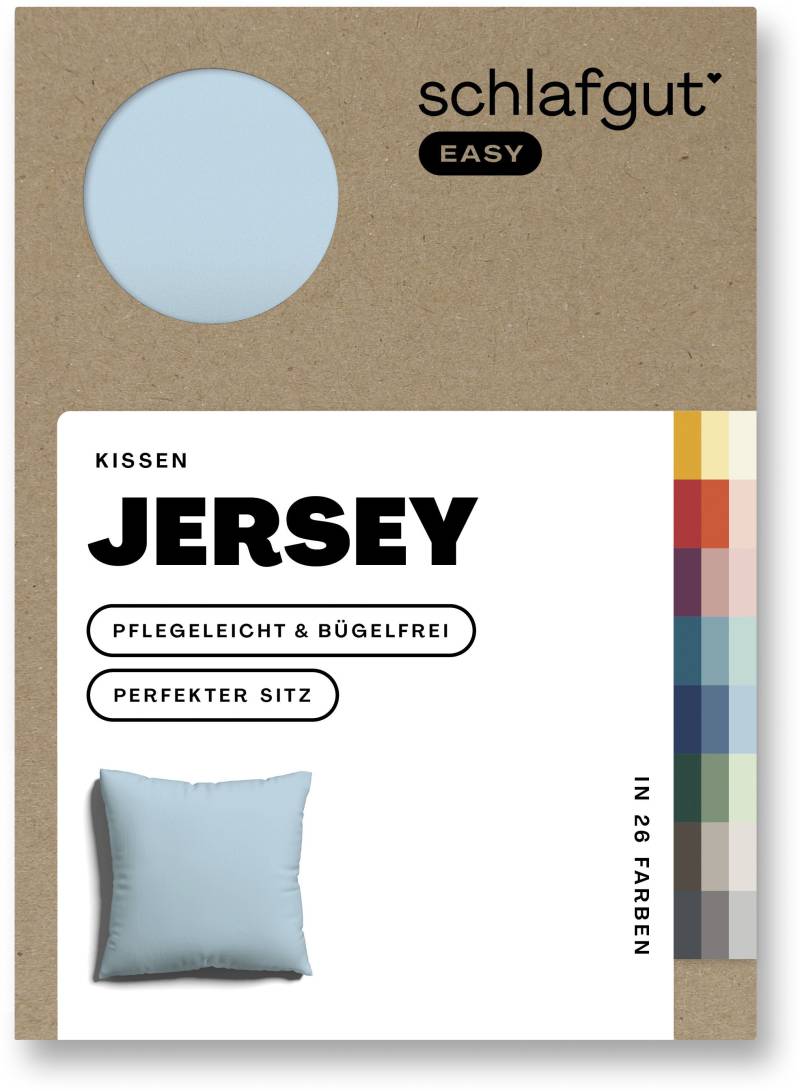 Schlafgut Kissenbezug »EASY Jersey«, (1 St.), Kissenhülle mit Reissverschluss, weich und saugfähig, Kissenbezug von Schlafgut