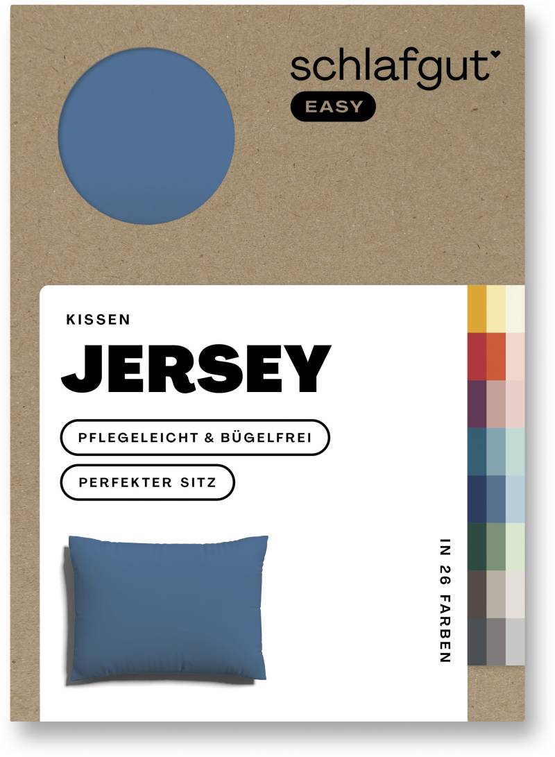 Schlafgut Kissenbezug »EASY Jersey«, (1 St.), Kissenhülle mit Reissverschluss, weich und saugfähig, Kissenbezug von Schlafgut