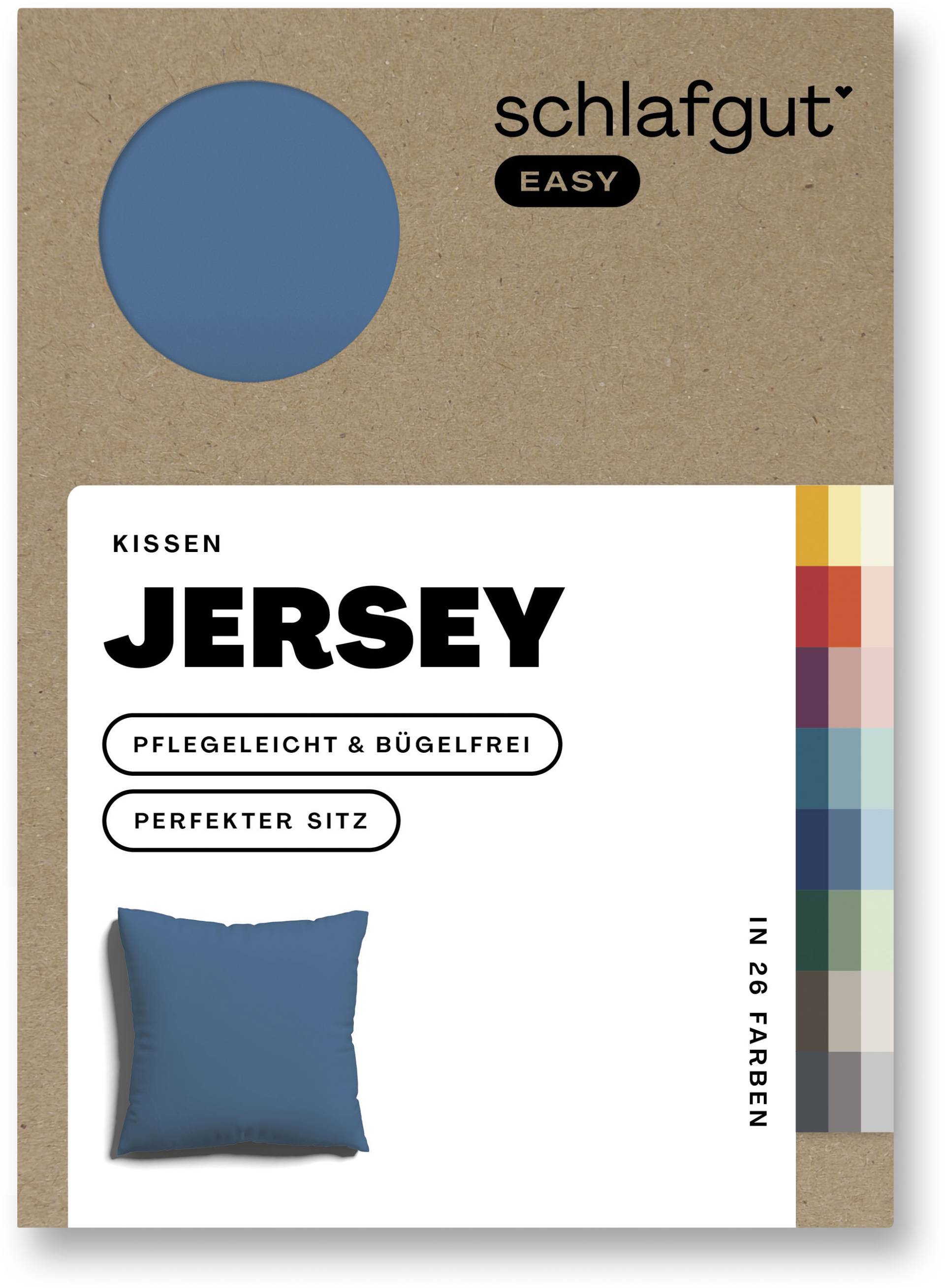 Schlafgut Kissenbezug »EASY Jersey«, (1 St.), Kissenhülle mit Reissverschluss, weich und saugfähig, Kissenbezug von Schlafgut