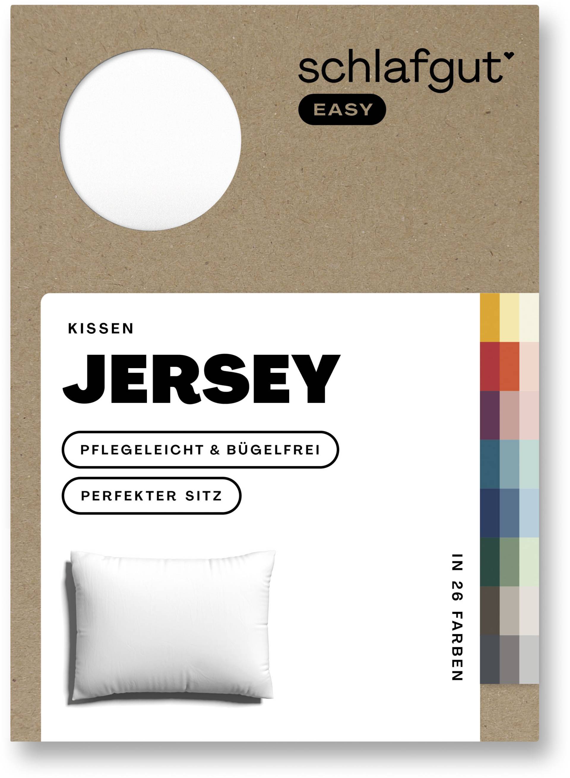 Schlafgut Kissenbezug »EASY Jersey«, (1 St.), Kissenhülle mit Reissverschluss, weich und saugfähig, Kissenbezug von Schlafgut