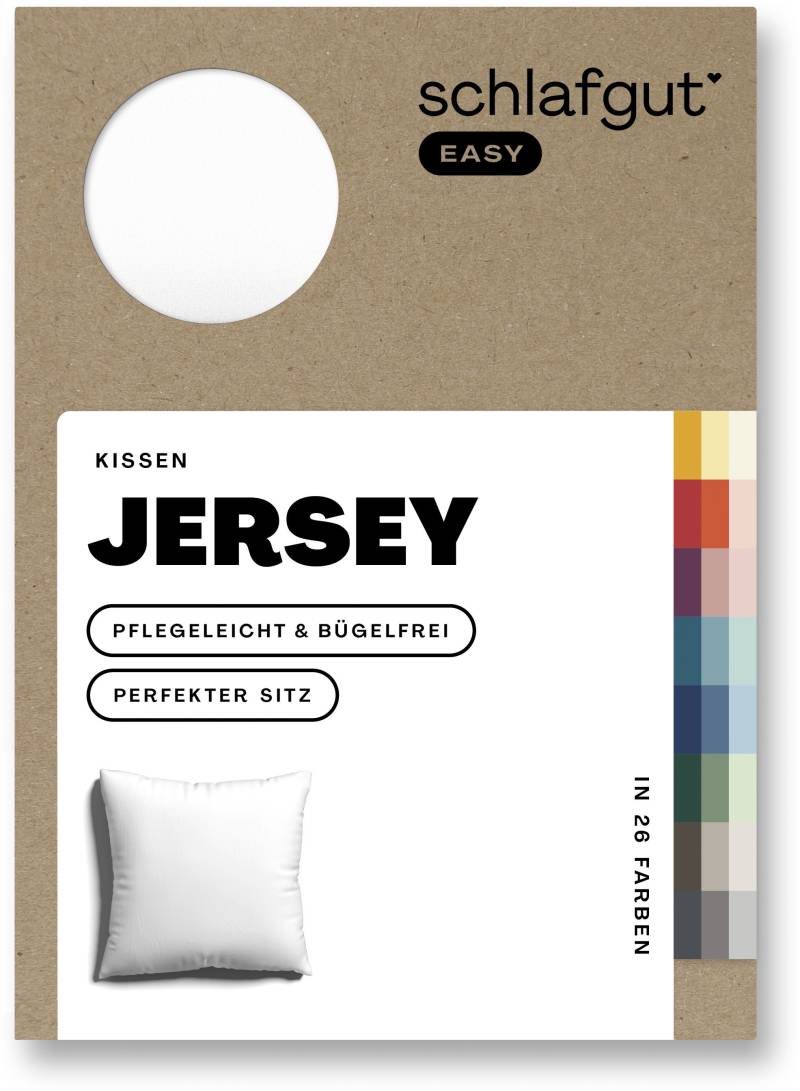 Schlafgut Kissenbezug »EASY Jersey«, (1 St.), Kissenhülle mit Reissverschluss, weich und saugfähig, Kissenbezug von Schlafgut