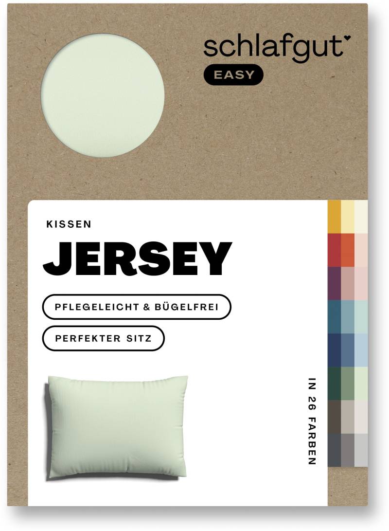 Schlafgut Kissenbezug »EASY Jersey«, (1 St.), Kissenhülle mit Reissverschluss, weich und saugfähig, Kissenbezug von Schlafgut