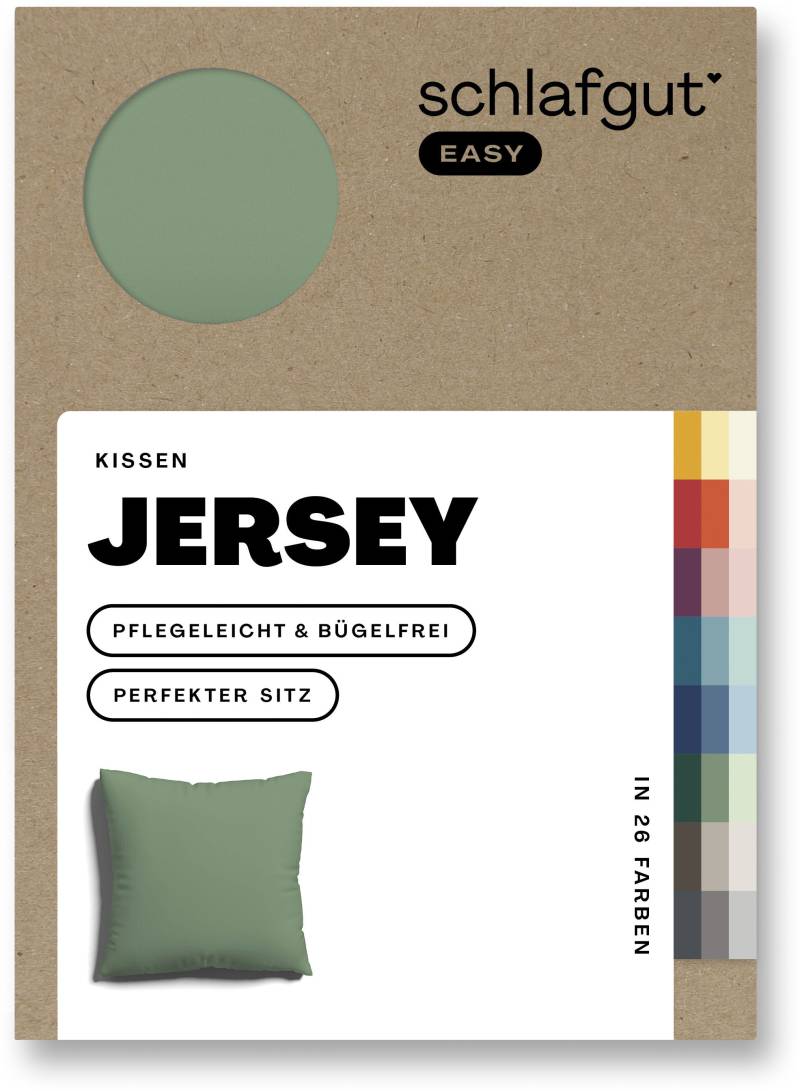 Schlafgut Kissenbezug »EASY Jersey«, (1 St.), Kissenhülle mit Reissverschluss, weich und saugfähig, Kissenbezug von Schlafgut