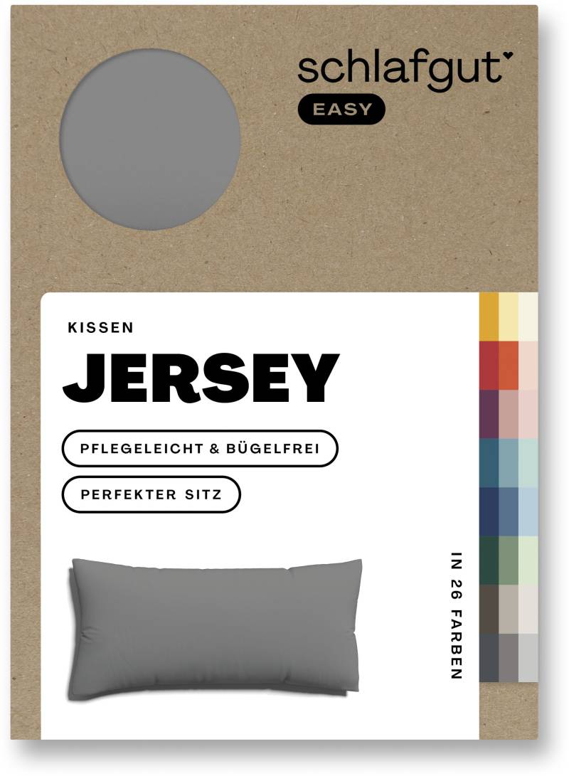 Schlafgut Kissenbezug »EASY Jersey«, (1 St.), Kissenhülle mit Reissverschluss, weich und saugfähig, Kissenbezug von Schlafgut