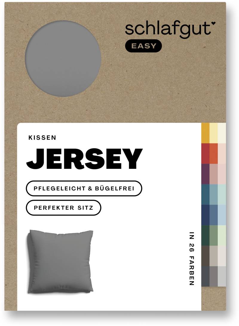 Schlafgut Kissenbezug »EASY Jersey«, (1 St.), Kissenhülle mit Reissverschluss, weich und saugfähig, Kissenbezug von Schlafgut