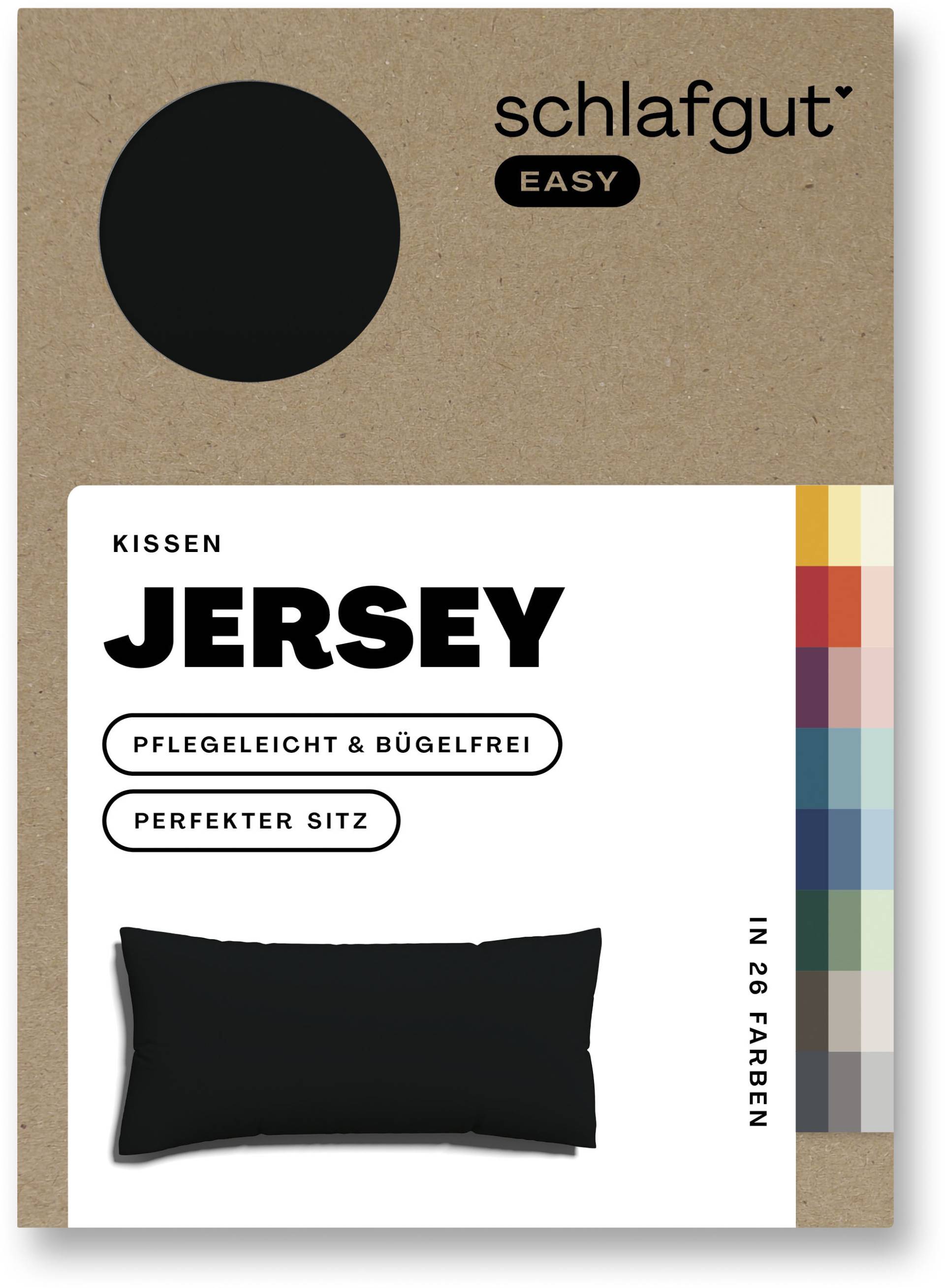 Schlafgut Kissenbezug »EASY Jersey«, (1 St.), Kissenhülle mit Reissverschluss, weich und saugfähig, Kissenbezug von Schlafgut