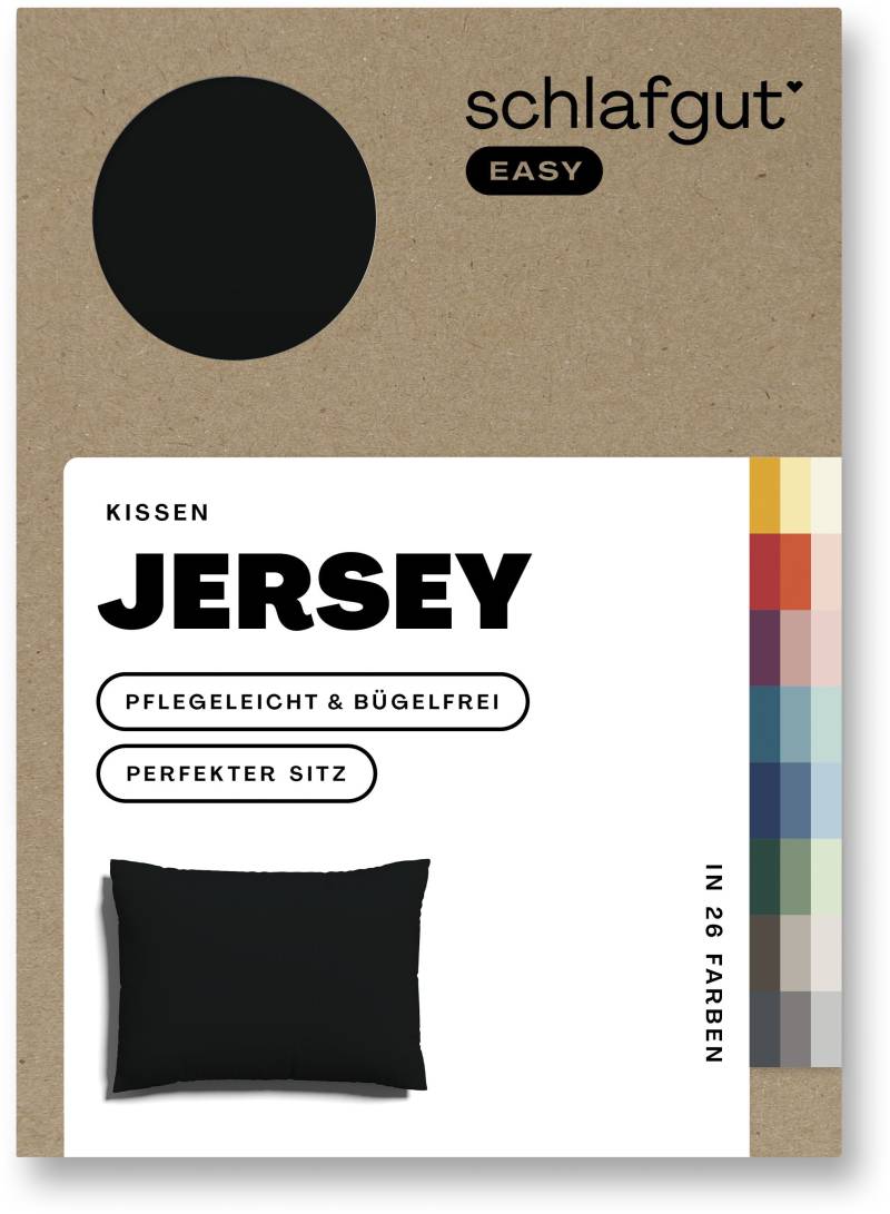 Schlafgut Kissenbezug »EASY Jersey«, (1 St.), Kissenhülle mit Reissverschluss, weich und saugfähig, Kissenbezug von Schlafgut