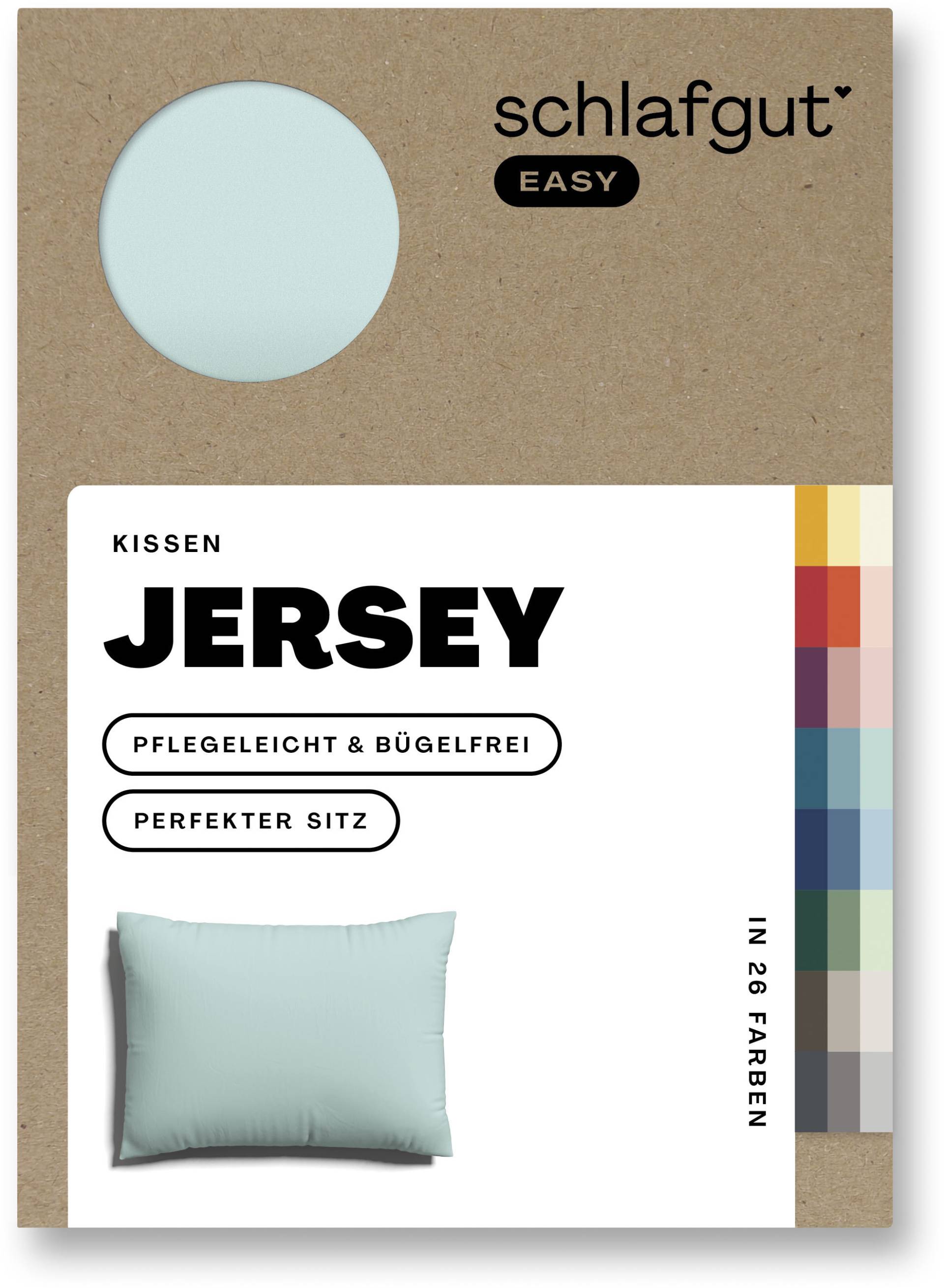 Schlafgut Kissenbezug »EASY Jersey«, (1 St.), Kissenhülle mit Reissverschluss, weich und saugfähig, Kissenbezug von Schlafgut