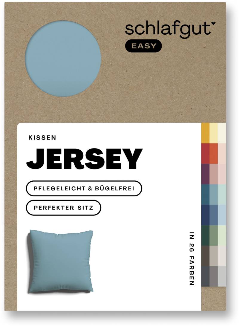 Schlafgut Kissenbezug »EASY Jersey«, (1 St.), Kissenhülle mit Reissverschluss, weich und saugfähig, Kissenbezug von Schlafgut