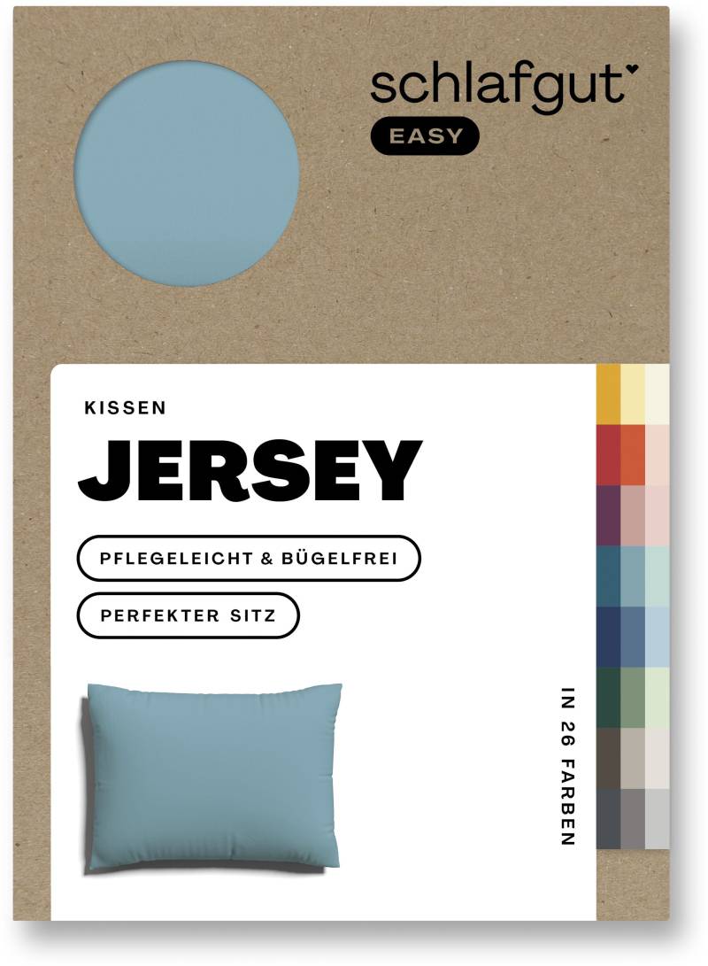 Schlafgut Kissenbezug »EASY Jersey«, (1 St.), Kissenhülle mit Reissverschluss, weich und saugfähig, Kissenbezug von Schlafgut