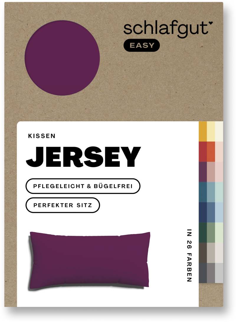 Schlafgut Kissenbezug »EASY Jersey«, (1 St.), Kissenhülle mit Reissverschluss, weich und saugfähig, Kissenbezug von Schlafgut