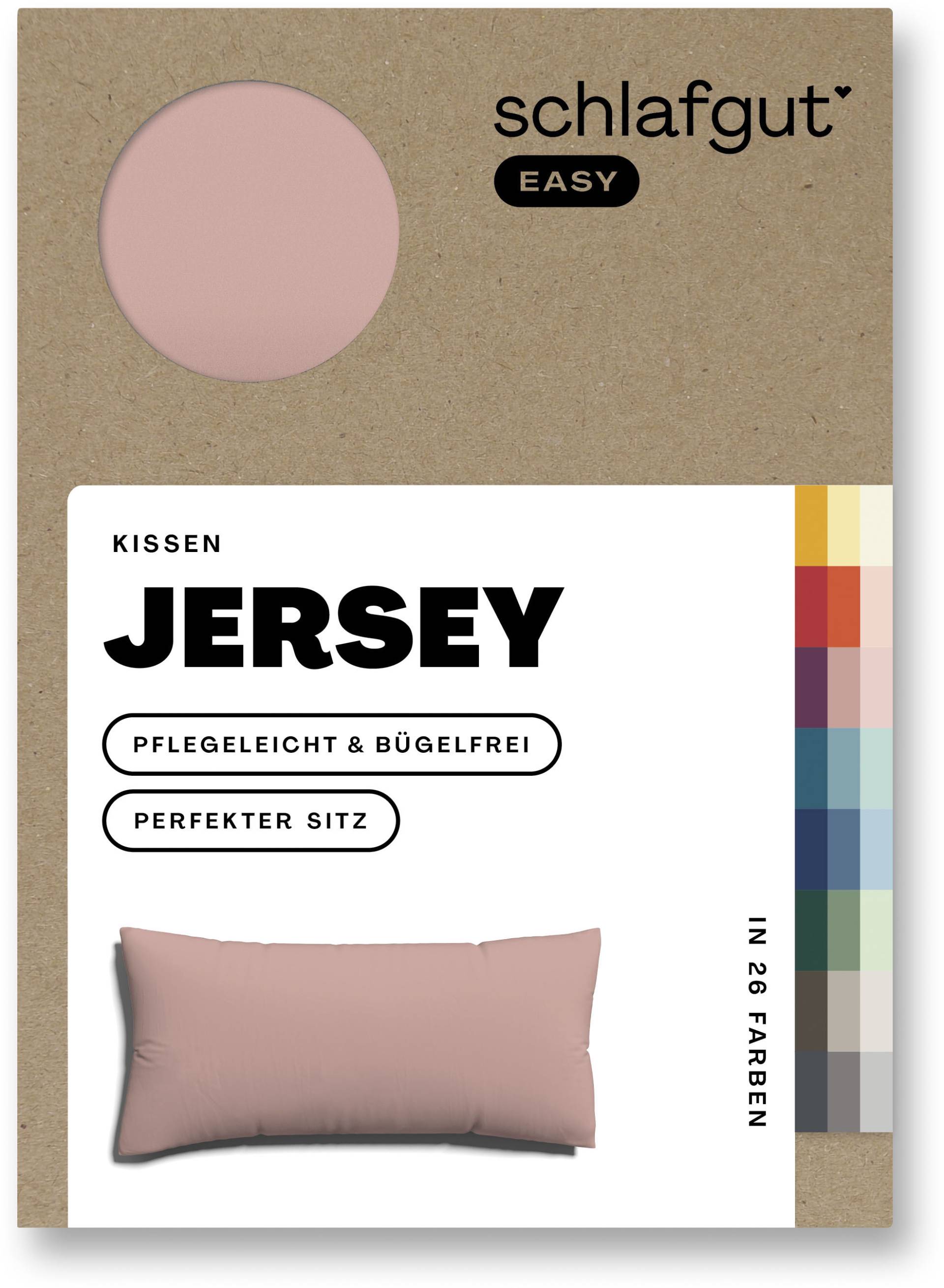 Schlafgut Kissenbezug »EASY Jersey«, (1 St.), Kissenhülle mit Reissverschluss, weich und saugfähig, Kissenbezug von Schlafgut