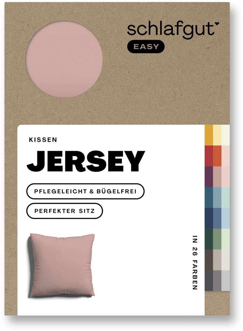 Schlafgut Kissenbezug »EASY Jersey«, (1 St.), Kissenhülle mit Reissverschluss, weich und saugfähig, Kissenbezug von Schlafgut