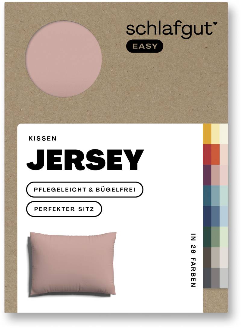 Schlafgut Kissenbezug »EASY Jersey«, (1 St.), Kissenhülle mit Reissverschluss, weich und saugfähig, Kissenbezug von Schlafgut