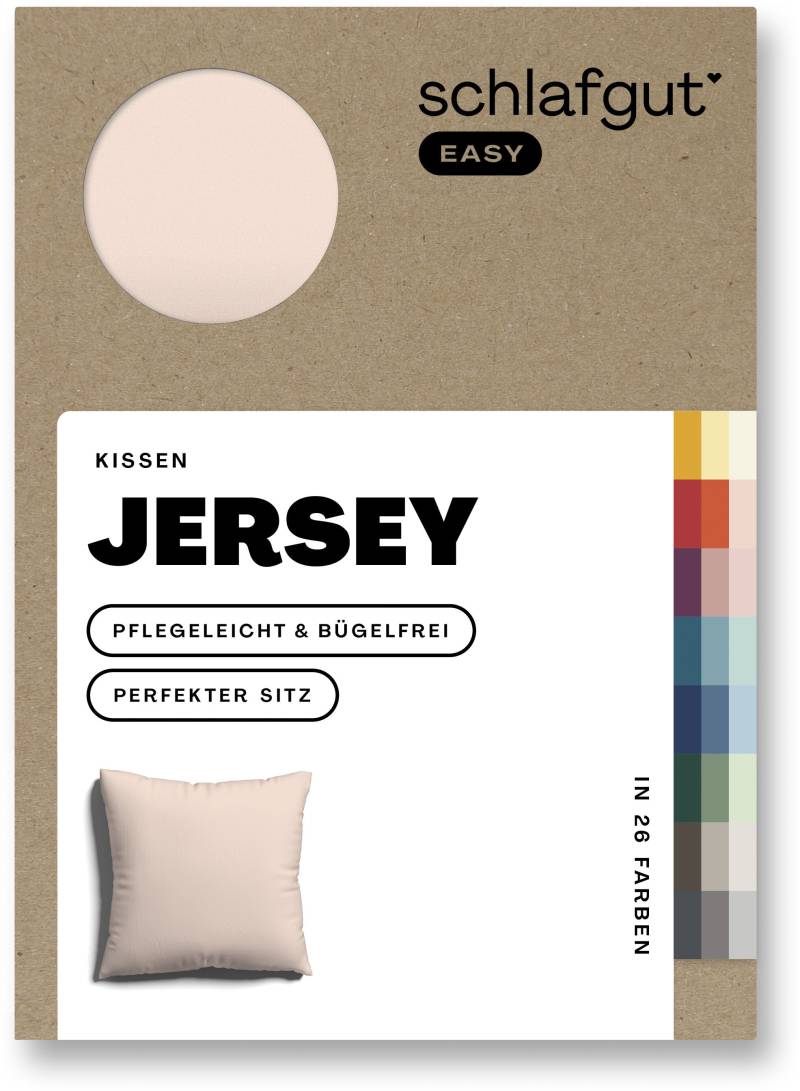 Schlafgut Kissenbezug »EASY Jersey«, (1 St.), Kissenhülle mit Reissverschluss, weich und saugfähig, Kissenbezug von Schlafgut