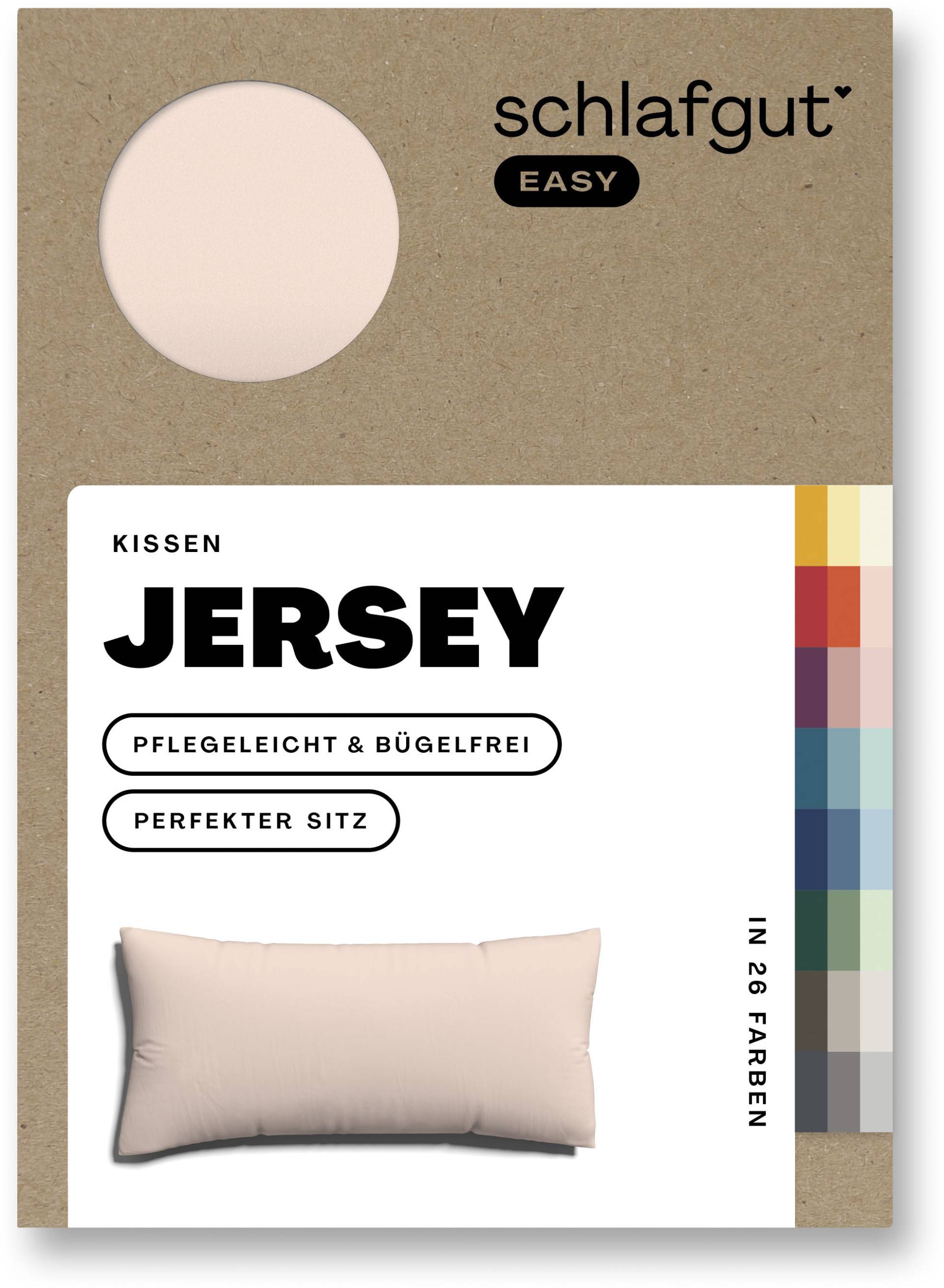 Schlafgut Kissenbezug »EASY Jersey«, (1 St.), Kissenhülle mit Reissverschluss, weich und saugfähig, Kissenbezug von Schlafgut