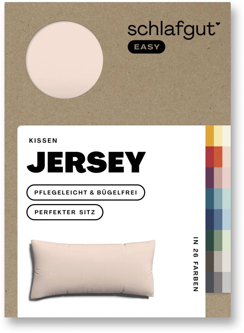 Schlafgut Kissenbezug »EASY Jersey«, (1 St.), Kissenhülle mit Reissverschluss, weich und saugfähig, Kissenbezug von Schlafgut