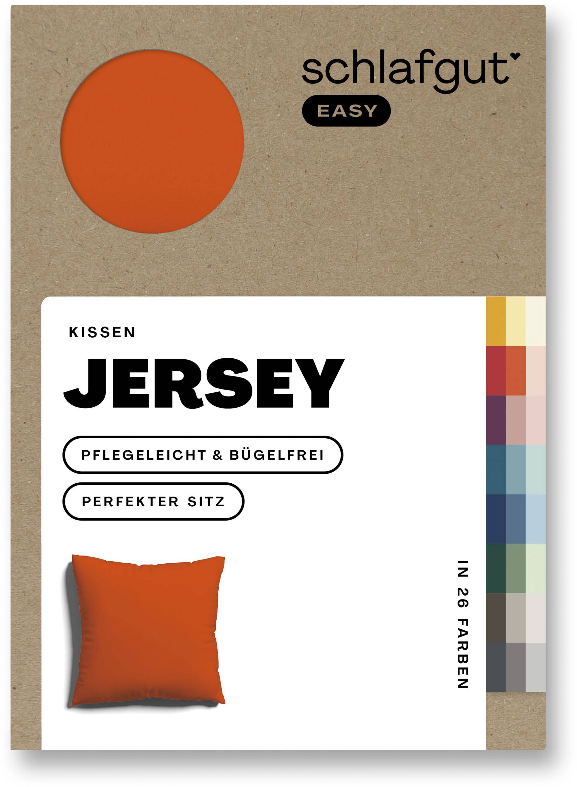 Schlafgut Kissenbezug »EASY Jersey«, (1 St.), Kissenhülle mit Reissverschluss, weich und saugfähig, Kissenbezug von Schlafgut