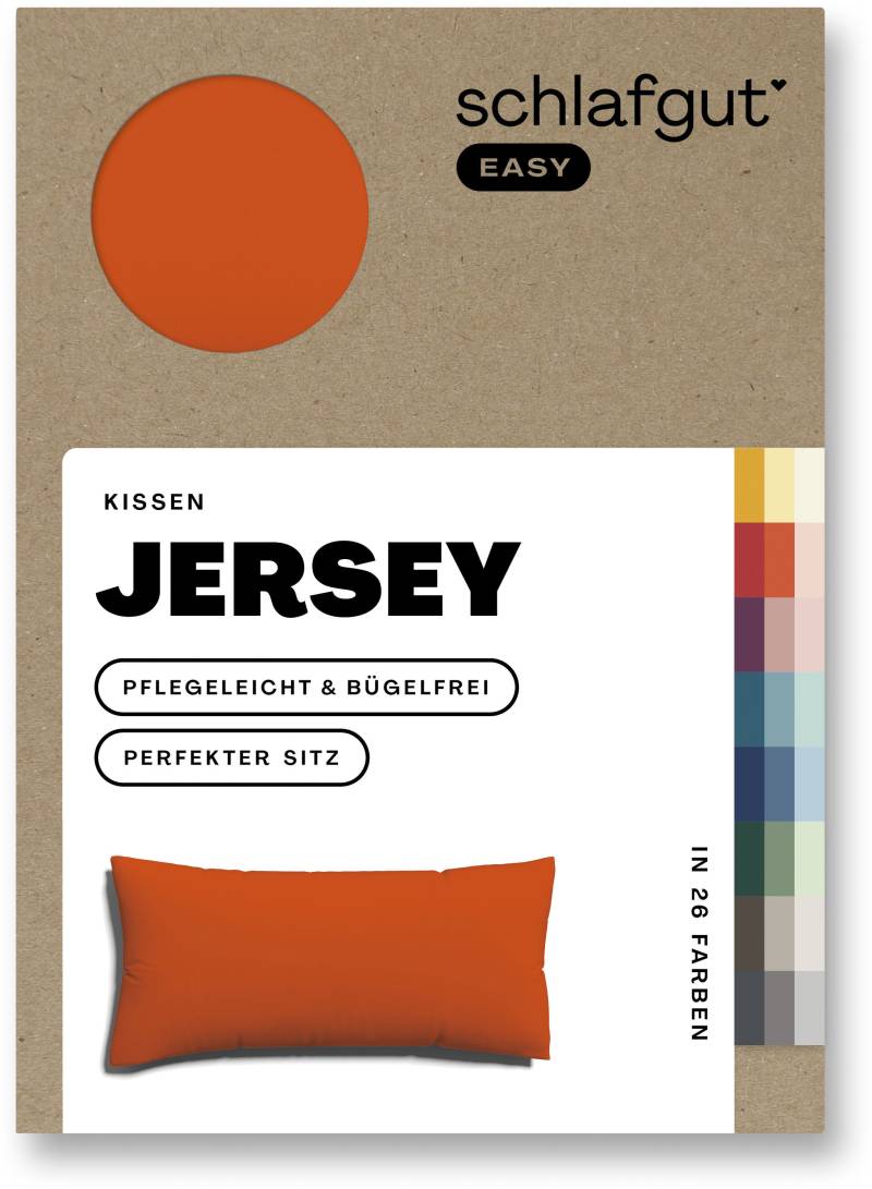 Schlafgut Kissenbezug »EASY Jersey«, (1 St.), Kissenhülle mit Reissverschluss, weich und saugfähig, Kissenbezug von Schlafgut