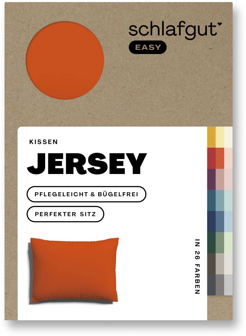 Schlafgut Kissenbezug »EASY Jersey«, (1 St.), Kissenhülle mit Reissverschluss, weich und saugfähig, Kissenbezug von Schlafgut