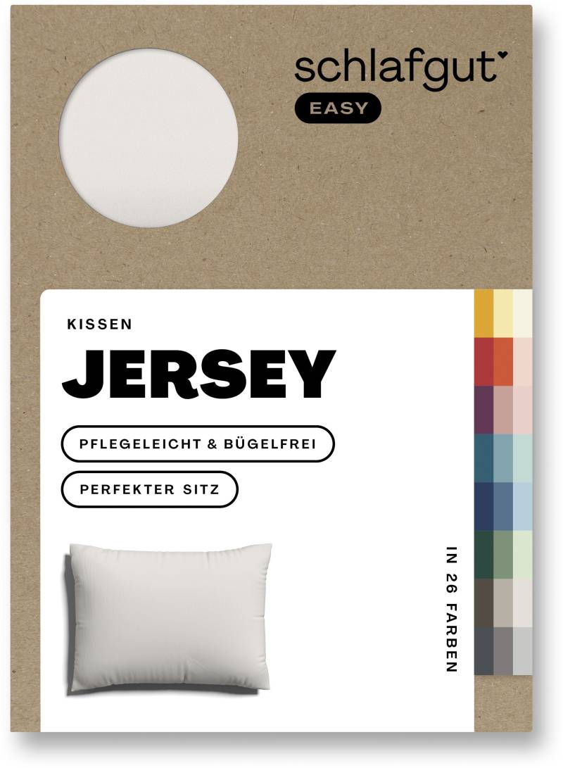 Schlafgut Kissenbezug »EASY Jersey«, (1 St.), Kissenhülle mit Reissverschluss, weich und saugfähig, Kissenbezug von Schlafgut