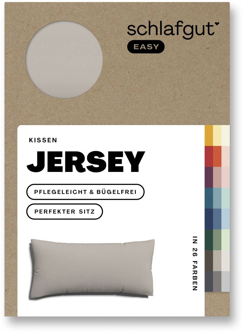 Schlafgut Kissenbezug »EASY Jersey«, (1 St.), Kissenhülle mit Reissverschluss, weich und saugfähig, Kissenbezug von Schlafgut