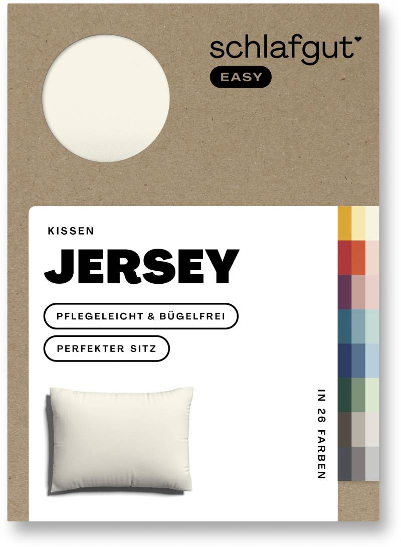 Schlafgut Kissenbezug »EASY Jersey«, (1 St.), Kissenhülle mit Reissverschluss, weich und saugfähig, Kissenbezug von Schlafgut