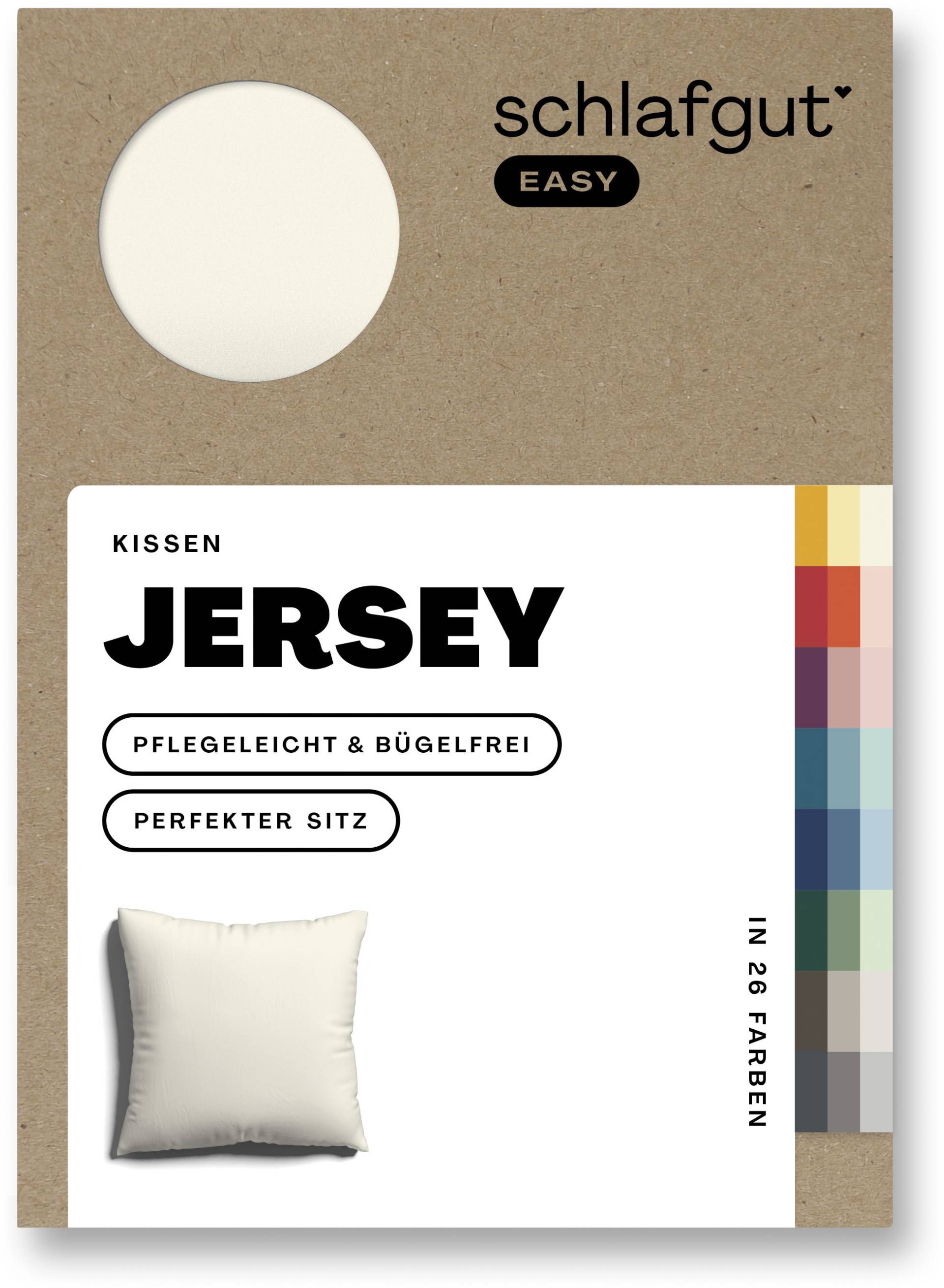 Schlafgut Kissenbezug »EASY Jersey«, (1 St.), Kissenhülle mit Reissverschluss, weich und saugfähig, Kissenbezug von Schlafgut