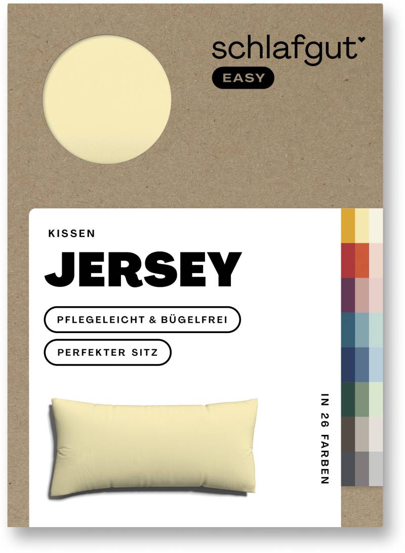 Schlafgut Kissenbezug »EASY Jersey«, (1 St.), Kissenhülle mit Reissverschluss, weich und saugfähig, Kissenbezug von Schlafgut