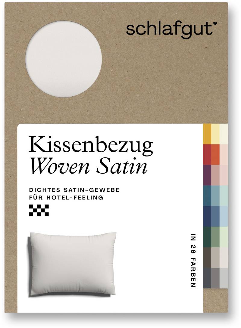 Schlafgut Kissenbezug »Woven Satin aus Mako-Baumwolle, langlebig, pflegeleicht, dicht gewebt«, (1 St.), Kissenhülle mit Reissverschluss, passender Bettbezug erhältlich von Schlafgut