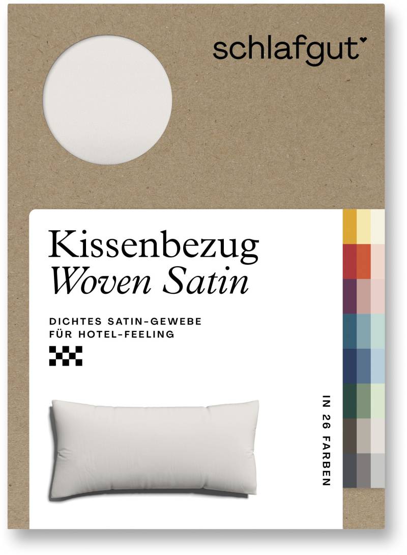 Schlafgut Kissenbezug »Woven Satin aus Mako-Baumwolle, langlebig, pflegeleicht, dicht gewebt«, (1 St.), Kissenhülle mit Reissverschluss, passender Bettbezug erhältlich von Schlafgut