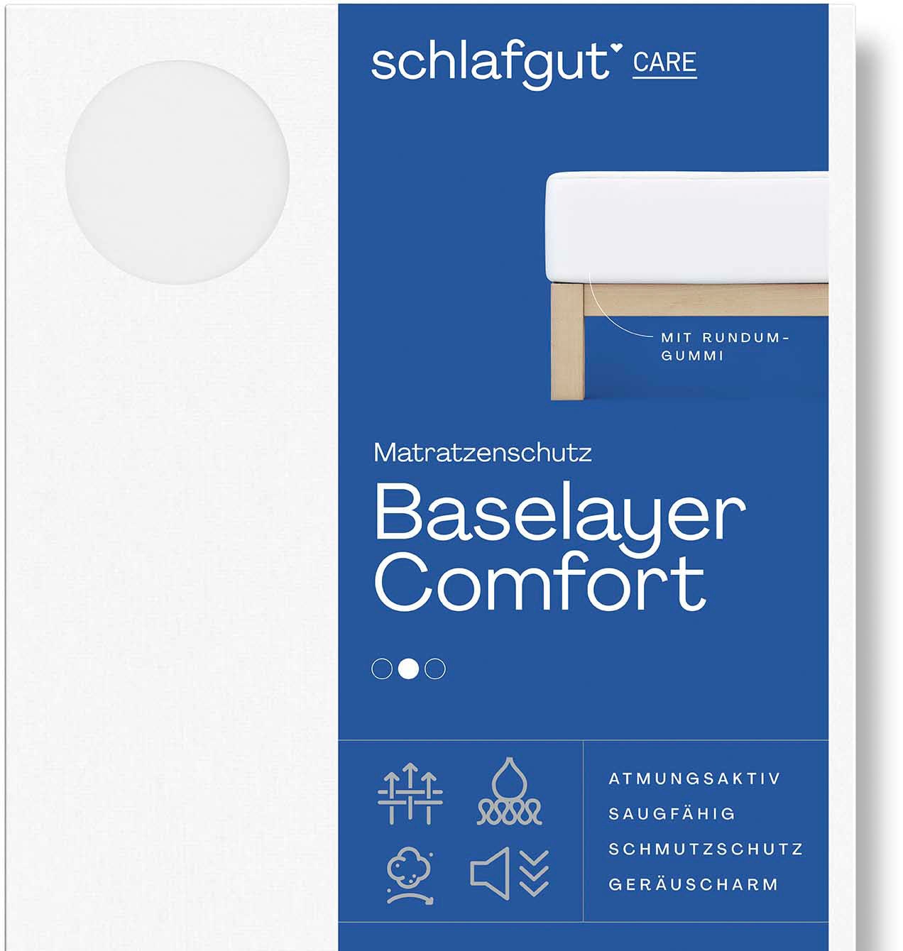 Schlafgut Matratzenauflage »Baselayer Matratzenschutz Comfort«, Wie ein Spannbettlaken von Schlafgut