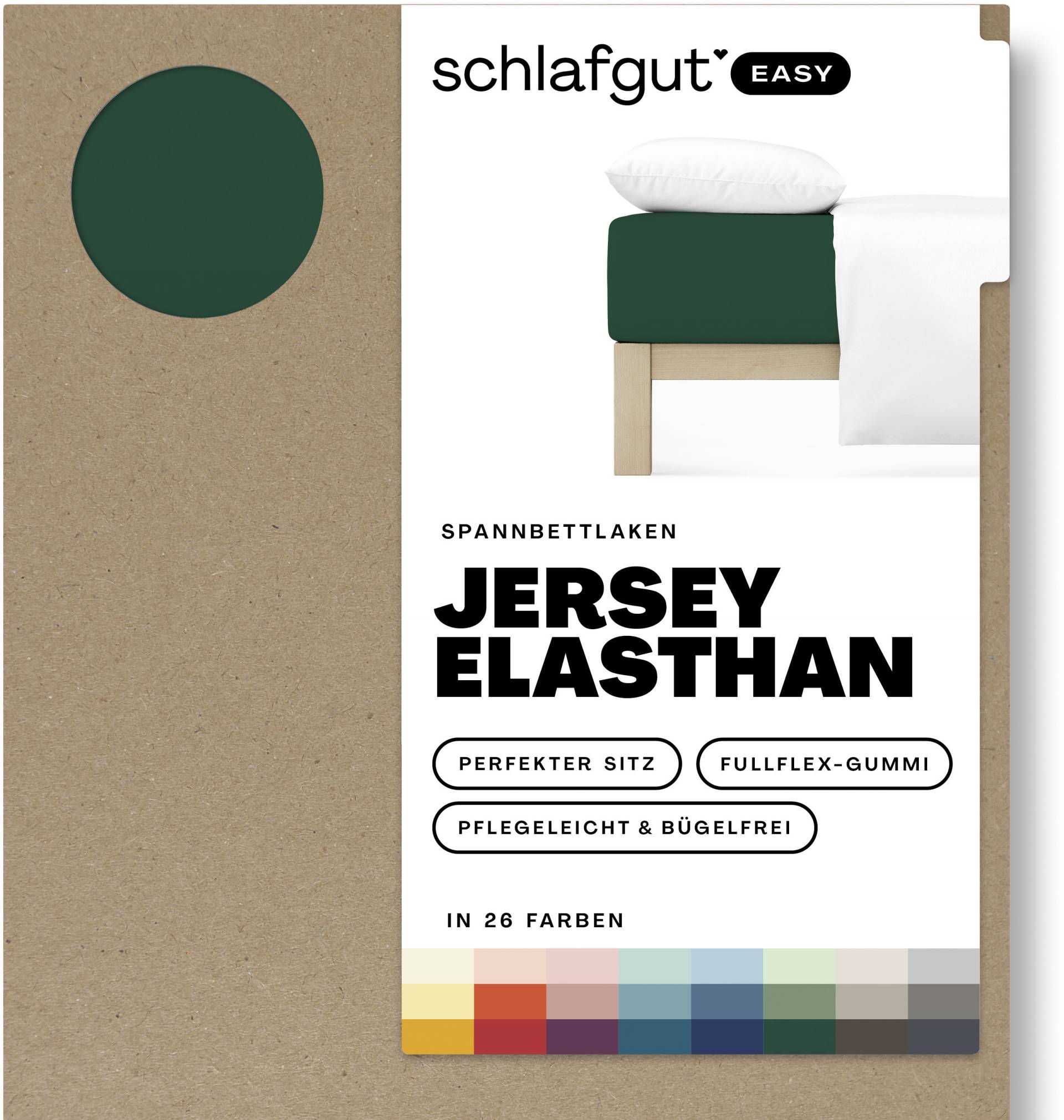 Schlafgut Spannbettlaken »EASY Jersey Elasthan«, MADE IN GREEN by OEKO-TEX® von Schlafgut