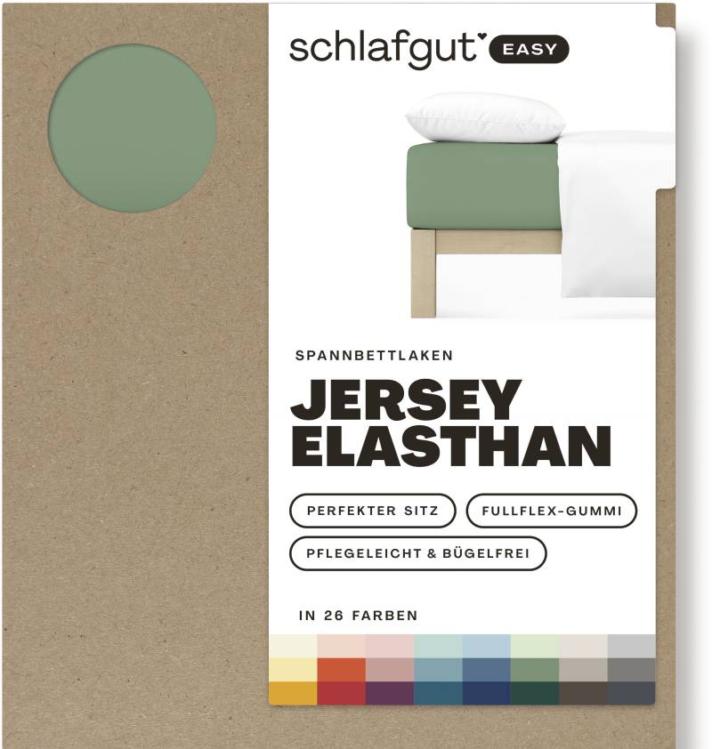 Schlafgut Spannbettlaken »EASY Jersey Elasthan«, MADE IN GREEN by OEKO-TEX® von Schlafgut