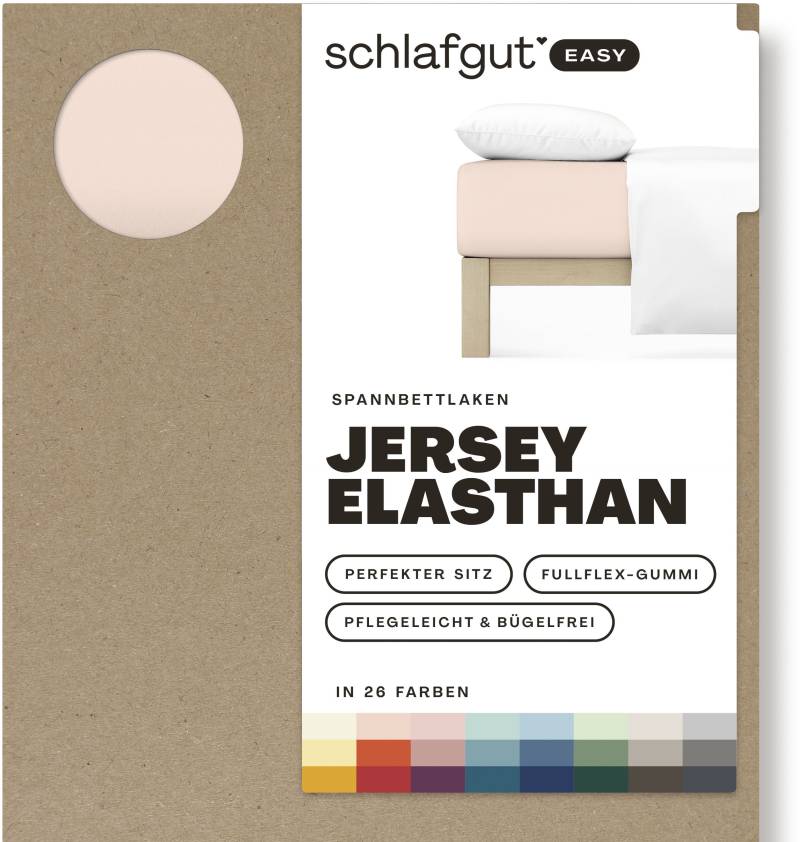 Schlafgut Spannbettlaken »EASY Jersey Elasthan«, MADE IN GREEN by OEKO-TEX® von Schlafgut