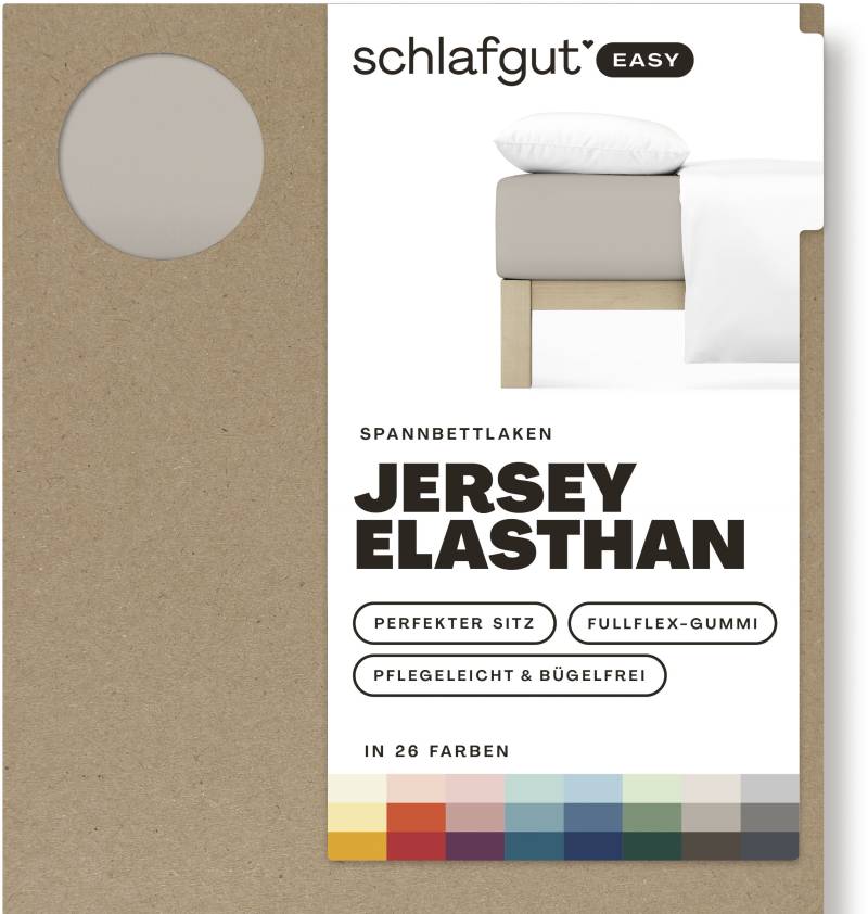 Schlafgut Spannbettlaken »EASY Jersey Elasthan«, MADE IN GREEN by OEKO-TEX® von Schlafgut