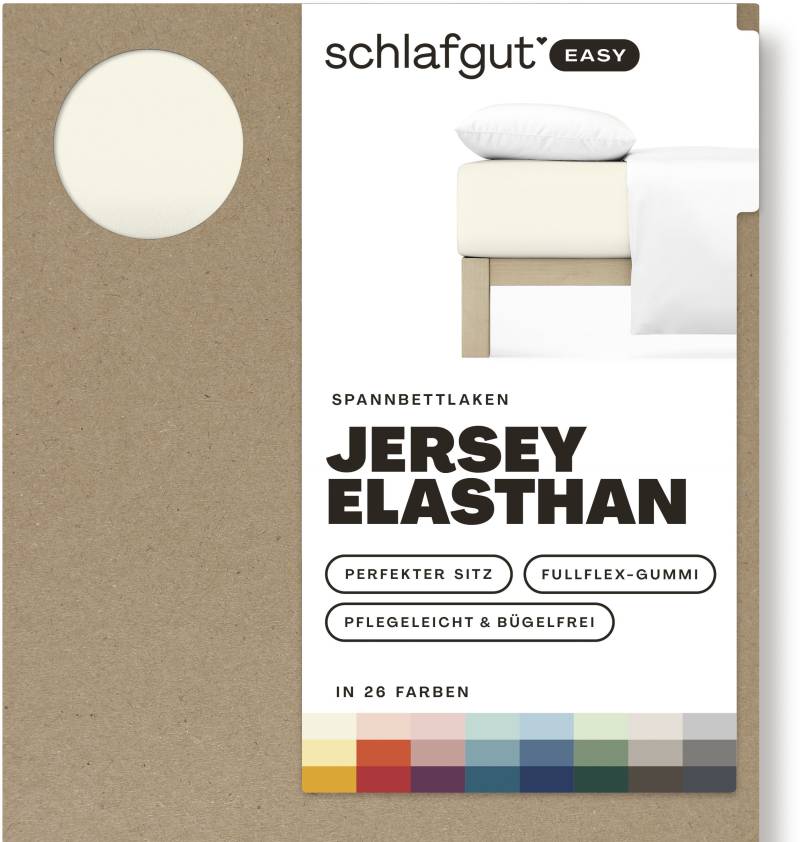 Schlafgut Spannbettlaken »EASY Jersey Elasthan«, MADE IN GREEN by OEKO-TEX® von Schlafgut