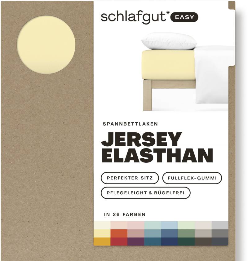 Schlafgut Spannbettlaken »EASY Jersey Elasthan«, MADE IN GREEN by OEKO-TEX® von Schlafgut