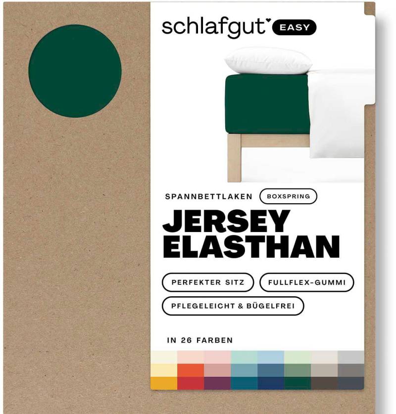 Schlafgut Spannbettlaken »EASY Jersey Elasthan Boxspring«, MADE IN GREEN by OEKO-TEX® von Schlafgut