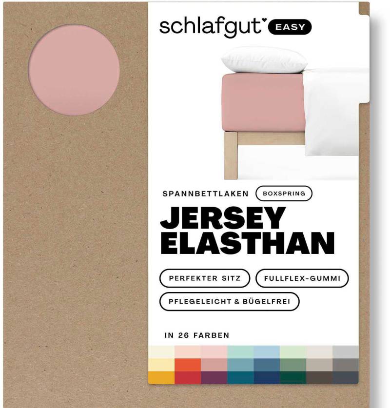 Schlafgut Spannbettlaken »EASY Jersey Elasthan Boxspring«, MADE IN GREEN by OEKO-TEX® von Schlafgut