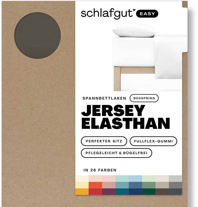 Schlafgut Spannbettlaken »EASY Jersey Elasthan Boxspring«, MADE IN GREEN by OEKO-TEX® von Schlafgut