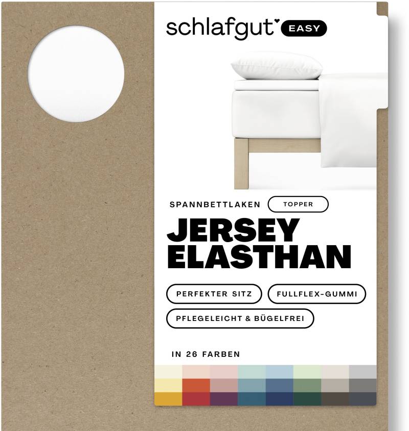 Schlafgut Spannbettlaken »EASY Jersey Elasthan Topper«, MADE IN GREEN by OEKO-TEX® von Schlafgut