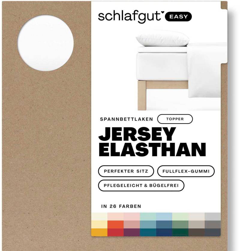 Schlafgut Spannbettlaken »EASY Jersey Elasthan Topper«, MADE IN GREEN by OEKO-TEX® von Schlafgut