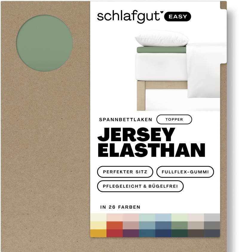 Schlafgut Spannbettlaken »EASY Jersey Elasthan Topper«, MADE IN GREEN by OEKO-TEX® von Schlafgut